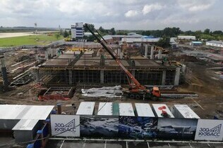 Pit earthworks for Kemerovo new airport main building are finished