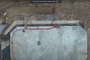 «Арена Омск»: заливка бетона под устройство фундаментной плиты ледового поля