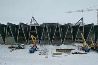 Year of construction of the new terminal at Novy Urengoy airport