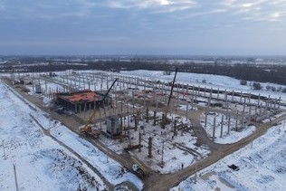 A foundation`s reinforcing of the industrial complex in Chernyakhovsk is being carried out on time