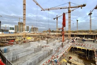 LMS used more than 1,250 tons of reinforcing steel for the construction of the 5th block of Ostrov Residential Complex