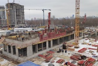 Динамика строительства ЖК «Остров» в Москве в феврале