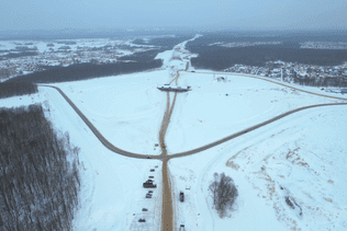 Progress of road works on the construction of the Eastern exit from Ufa