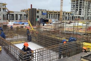 LMS installed 6140 tons of rebar at the residential complex «Ostrov» in Moscow