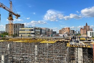 Динамика строительных работ МФК «Кузьминки» составила 33%