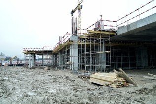 Dynamics of construction of a new Airport Mineralnye Vody in December