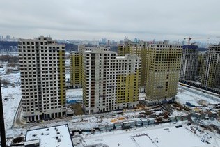 Dynamics of construction of the residential complex «Ostrov» in Moscow