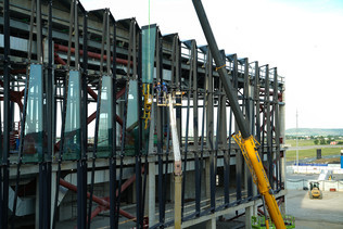 LMS has completed monolithic work on the construction of the frame of the new building of the Airport MinVody