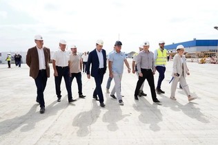 The Minister of Transport of Russia inspected the construction of the new Mineralnye Vody airport