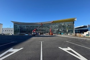 The progress of reconstruction of the Roshchino Airport in Tyumen in September