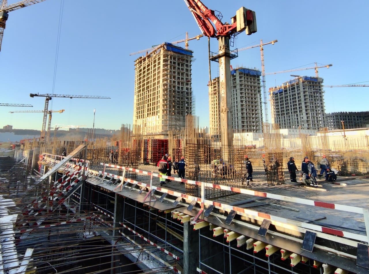 Construction dynamics of the Ostrov Residential Complex in Moscow in November-photo-5