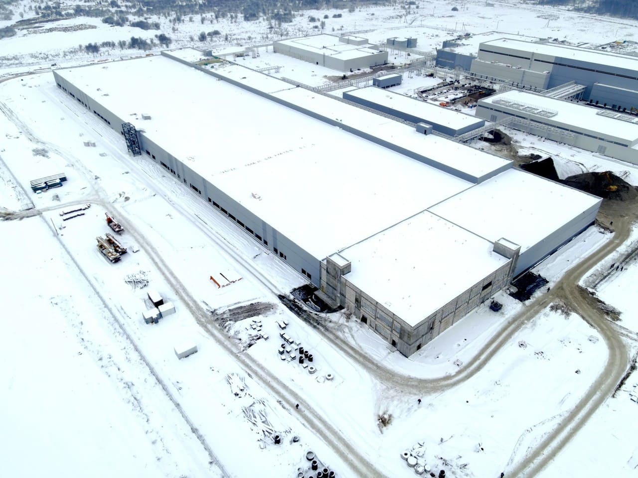 LMS installed 4,650 tons of metal structures at the facility in Chernyakhovsk-photo-4